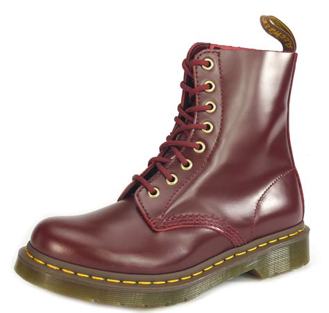 Dr Martens Pascal 8 Eye 1460 Brown Oxblood Lace Up Ladies Boots Ebay