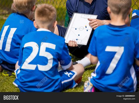 Coaching Kids Soccer Image And Photo Free Trial Bigstock