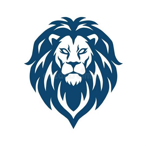 Lion Head Logo Vector Mascot Icon Design Template Royalty Free