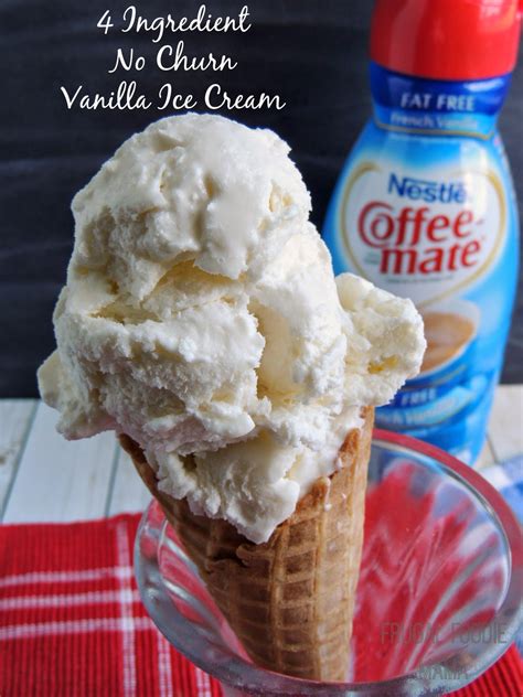 frugal foodie mama 4 ingredient no churn vanilla ice cream