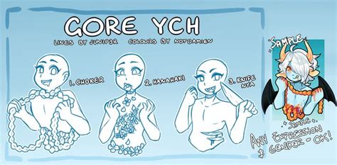 Ych Gore Collab Auction By Junlp3r Drawing Reference Poses