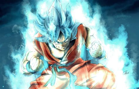 Goku Blue Wallpapers Wallpaper Cave