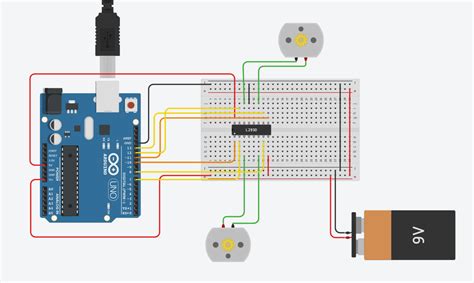 Питание Arduino и L293d от одного блока питания Arduino Uno Power