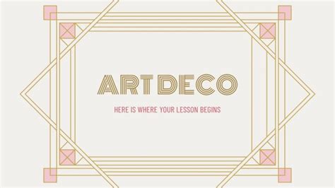 Art Deco Powerpoint Template Free