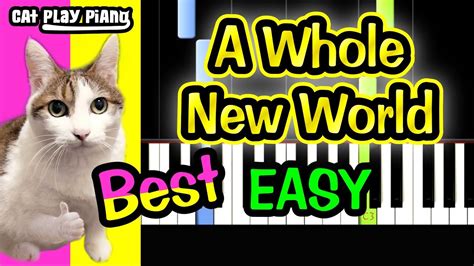 world piano tutorial easy  sheet   aladdin youtube