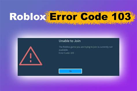 Roblox Error Code 103 [how To Fix It ] Alvaro Trigo S Blog