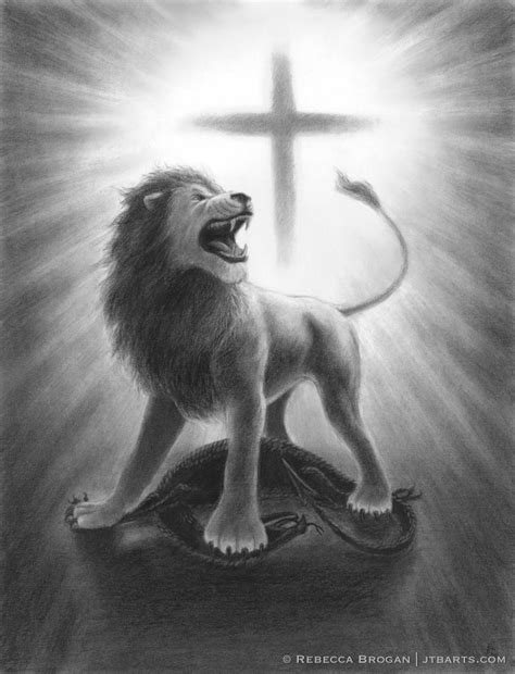 The Lion Of Judah Triumphant Over The Dragon John The Baptist Artworks