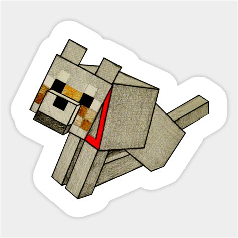 Puppy Minecraft Sticker Teepublic