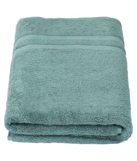 Welspun Single Cotton Bath Towel Green Buy Welspun Single Cotton Bath