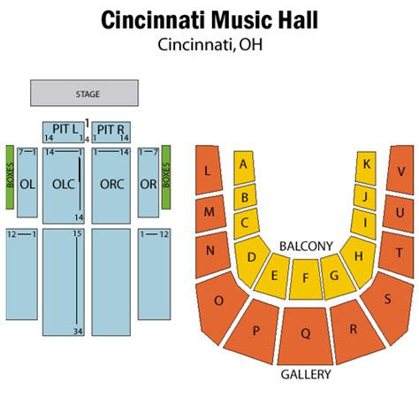 Music hall, 1241 elm street, cincinnati. Cincinnati Music Hall - Cincinnati | Tickets, Schedule, Seating Chart, Directions