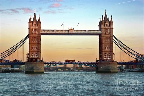 tower bridge sunset in london photograph by terri waters fine art america
