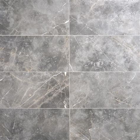 Ivy Hill Tile Marmo Gray 1181 In X 2362 In Polished Marble Look