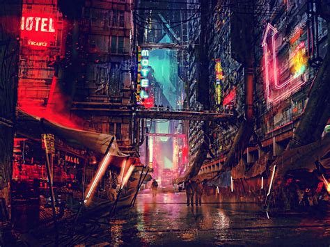 2560x1440 Sci Fi Cyberpunk City 1440p Resolution Wallpaper Hd Fantasy