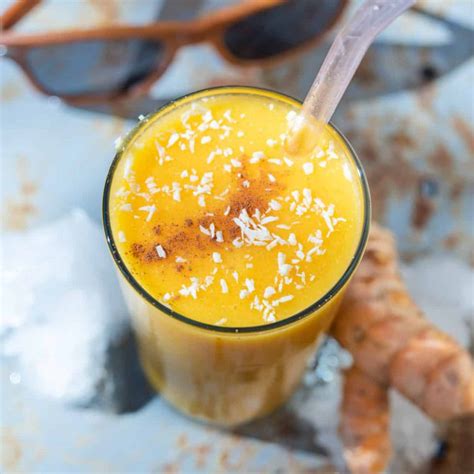 Sunshine Tropical Smoothie With Turmeric The Frayed Apron