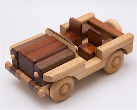 4by4 J0008 Handmade Wooden Toy Off Road Vehicle Car By Springer