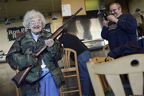 Thelma Lazernick Grandma Poses With Gun For Virginia Pizza Shops