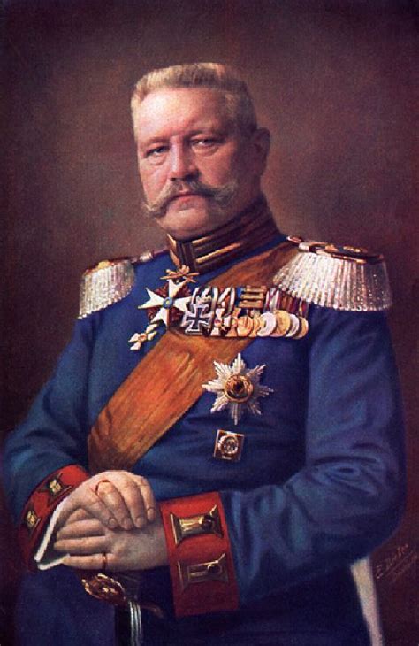 Paul Von Hindenburg 1915 Colour Litho Ernest Bieler