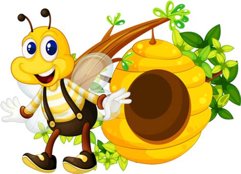 Download Buzzy Bumble Bees Clipart Cute Bee Honey Comb Bee Hive Honey