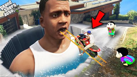 Gta 5 Franklin Entered Inside His Head And Mouth In Gta 5 Gta 5 Mods