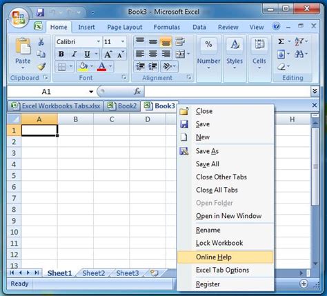 Workbook Tabs For Excel Fileforum