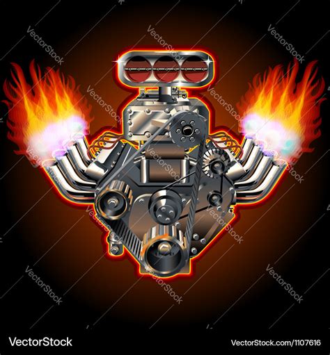 Cartoon Turbo Engine Royalty Free Vector Image