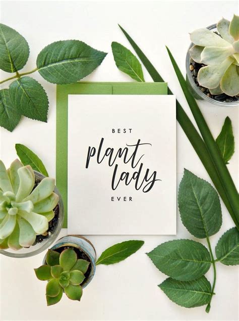 Plant Lady Card Plant Card Galentines Day Card Valentines Day Card