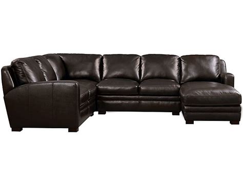 A sectional is even larger than sofas—and twice the size means twice the comfort. Theory 4 Piece Right-Arm Facing Chaise Leather Sectional ...