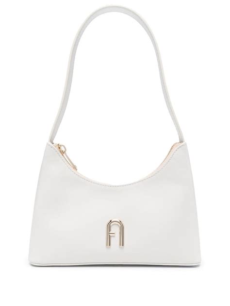 Furla Mini Diamante Leather Shoulder Bag In White Lyst