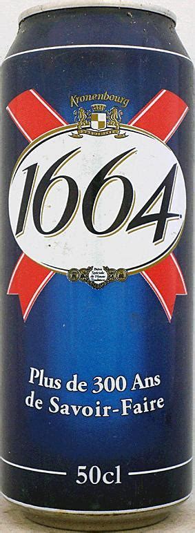 1664 De Kronenbourg Beer 500ml Plus De 300 Ans De S France