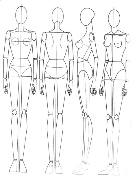 Paper Doll School The Basics Of Anatomy Fashion Illustration