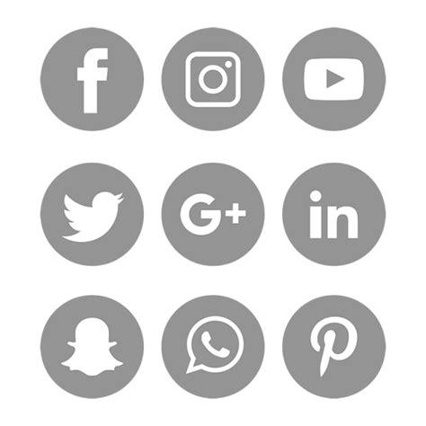 Les Médias Sociaux D Icôneslogo Vector Illustrateurfacebook Instagram