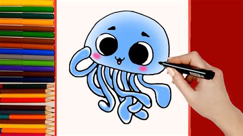Cómo Dibujar Una Medusa Kawaii 🌊 Dibujos Kawaii Faciles 🌊 Aprender A