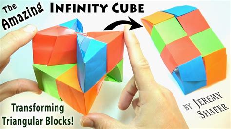 How To Make An Origami Paper Infinity Cube With Tape Step By Step Diy