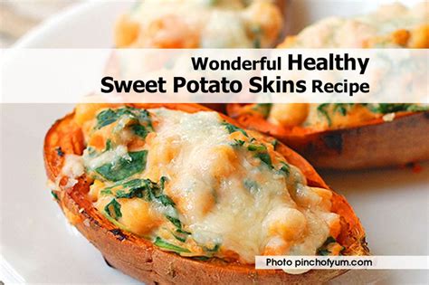 Wonderful Healthy Sweet Potato Skins Recipe