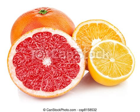 Coupure Citron Pamplemousse Fruits Orange Frais Coupure Citron