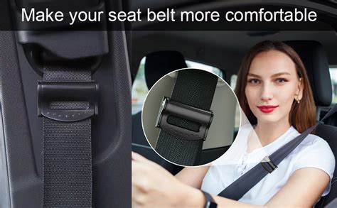 keqkev car seatbelt adjuster car seat belt clip shoulder neck strap positioner 2 pack seat