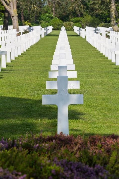 White Crosses Of The World War Ii Normandy American Cemetery And