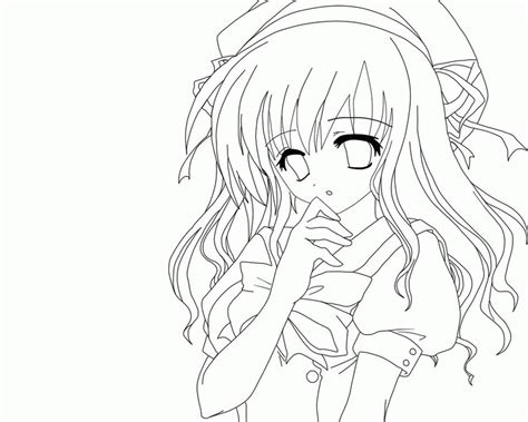 Get This Cute Anime Girl Coloring Pages Sd95