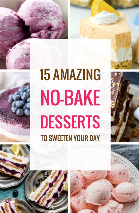 15 Amazing No Bake Desserts To Sweeten Your Summer No Bake Desserts