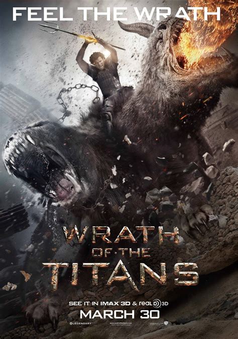 Wrath Of The Titans Movie Poster Wrath Of The Titans Wrath Clash Of