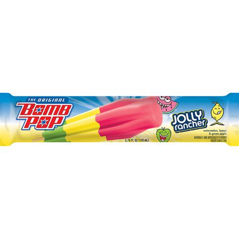 Bomb Pop® Jolly Rancher Ice Pops 24 375 Fl Oz Wrappers Shop The