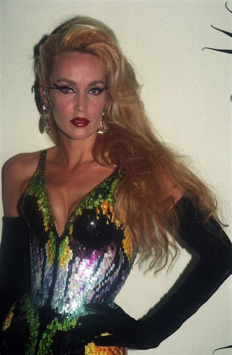 jerry hall backstage for thierry mugler couture runway show ss 1997 mannequins 80s celebrities