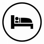 Sleep Icon Bed Round Transparent Vector Svg