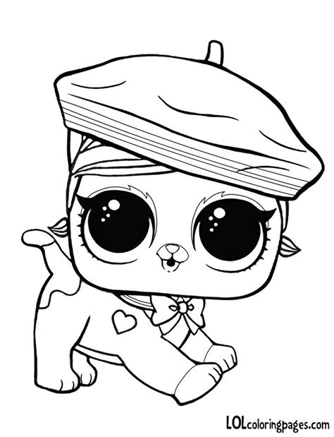 Fuzzy Fan Lol Surprise Doll Pet Coloring Page Cartoon Coloring Pages