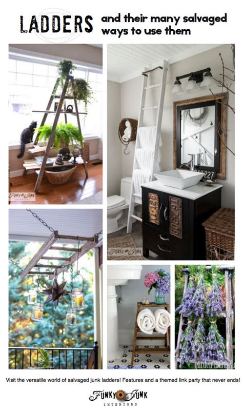Repurposed Ladders 80 Plus Ways To Decorate With A Charming Ladder