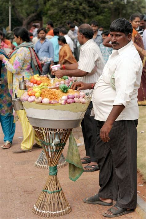 Indian Street Food Vendor Editorial Stock Photo Image Of Food 21707613