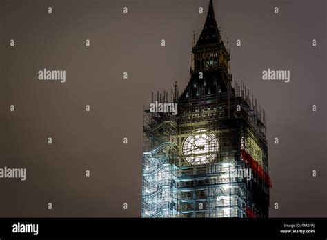 Big Ben Under Construction London Uk Stock Photo Alamy