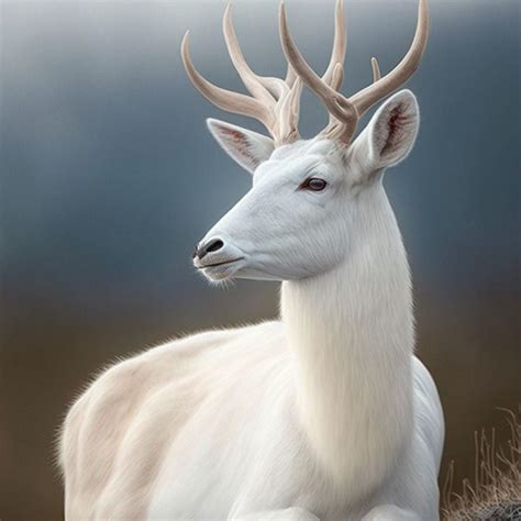 Albino Deer Edwards Masterpieces Digital Art And Ai Animals Birds