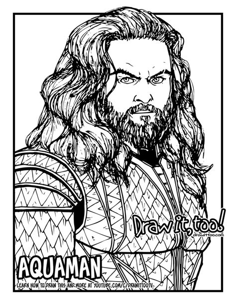 Aquaman Coloring Pages Printable