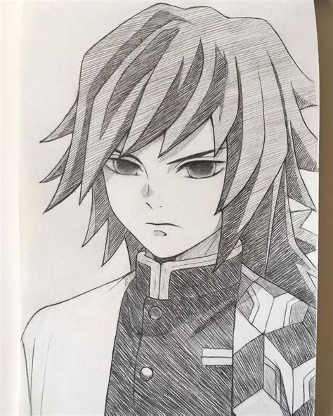 Kimetsu No Yaiba Tamioka Anime Character Drawing Anime Sketch
